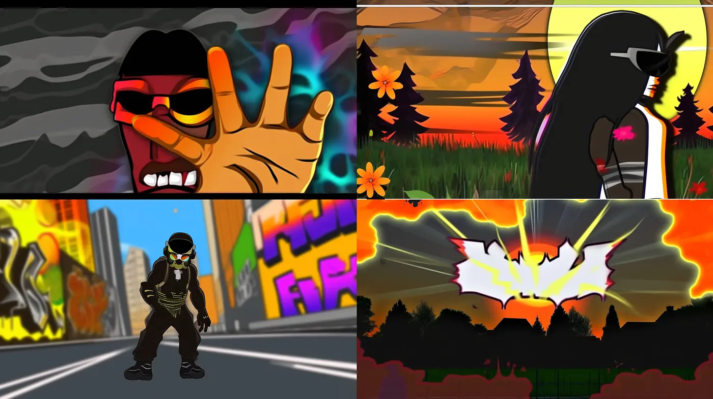 Vibrant Comic Fusion with a Contemporary Urban Twist - Midjourney sref style