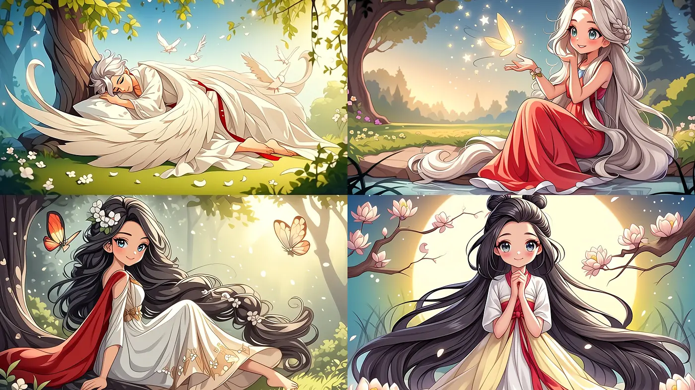Enchanting Pastel Tales of Ethereal Beauty and Serenity - Midjourney sref style