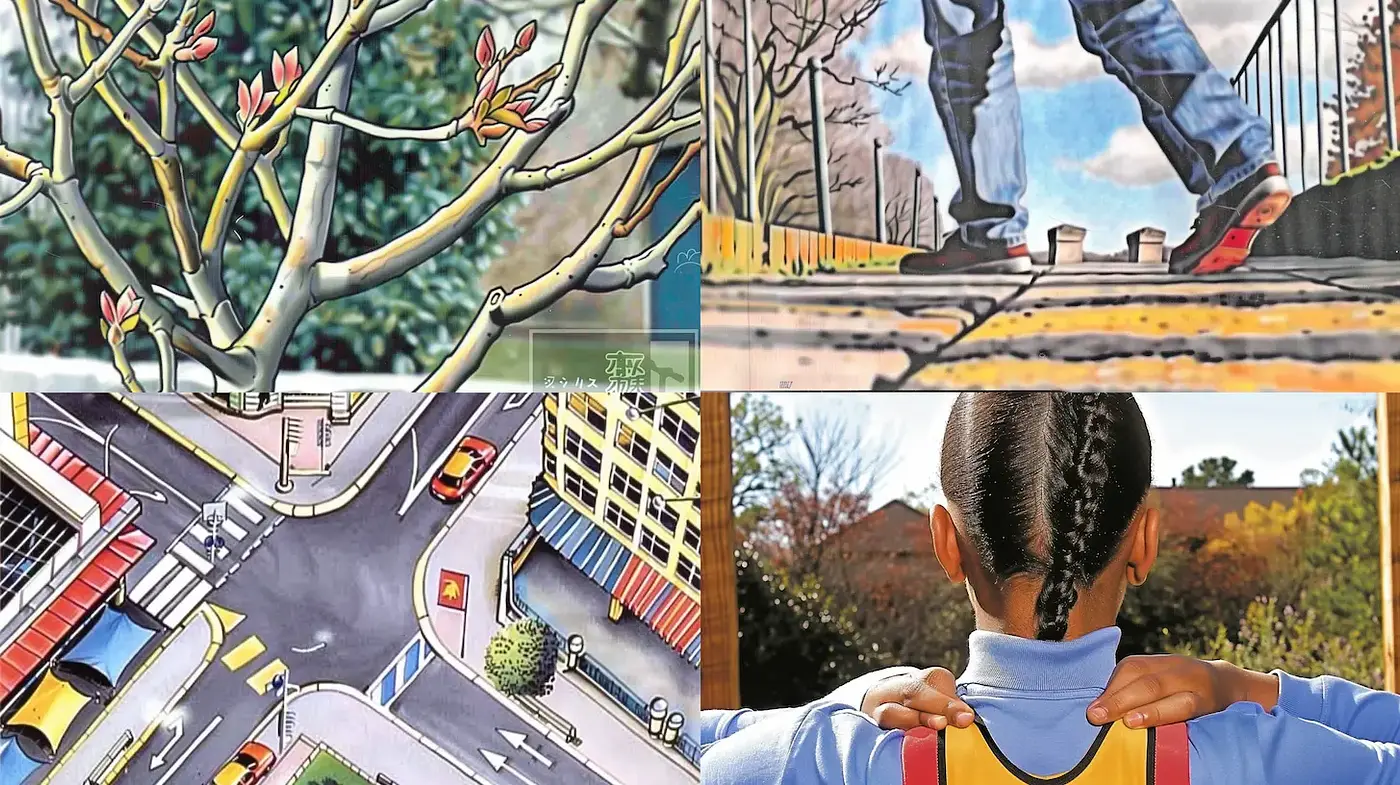 Vivid and Playful Urban Scenes with a Nostalgic Touch - Midjourney sref style