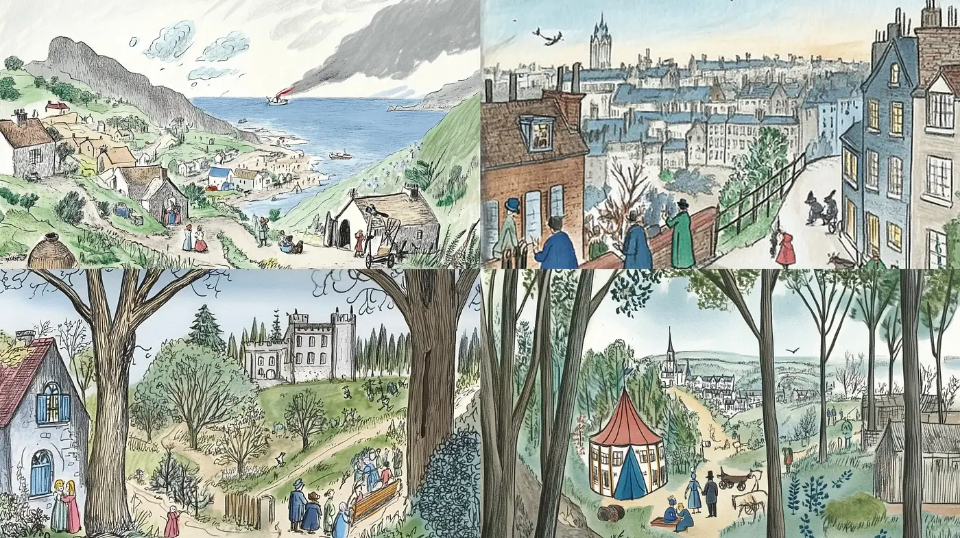 Idyllic Countryside Chronicles: A Consistent Storybook Watercolor Expression - Midjourney sref style