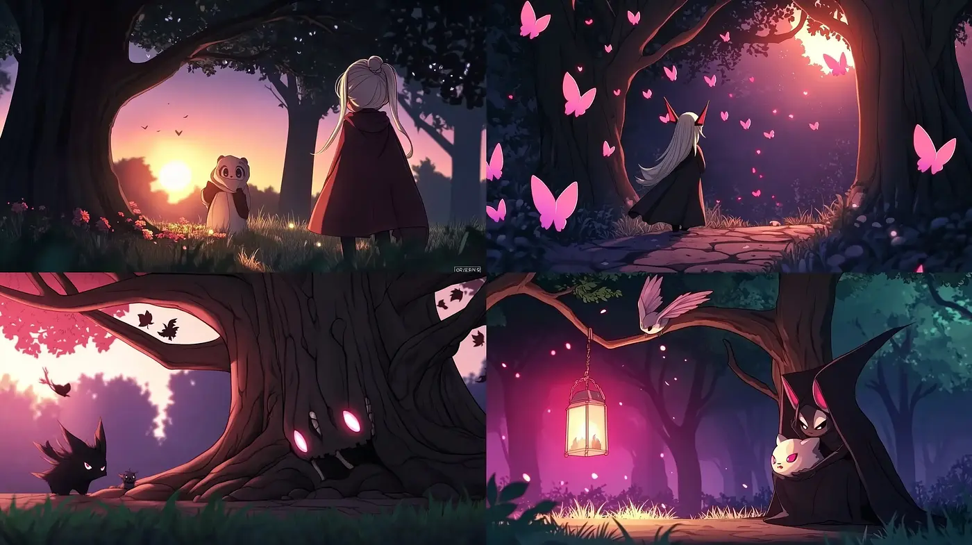 Enchanted Twilight Serenity: A Consistent Hues of Dusk Across Stylized Nature - Midjourney sref style