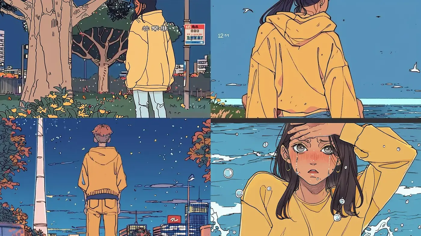 Vibrant Urban Nostalgia with a Contemporary Twist - Midjourney sref style