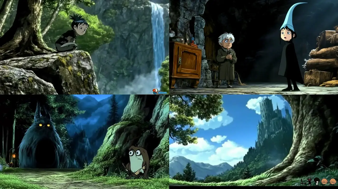 Enchanted Forest Whimsy: A Homage to Studio Ghibli's Serene Pastoral Aesthetics - Midjourney sref style