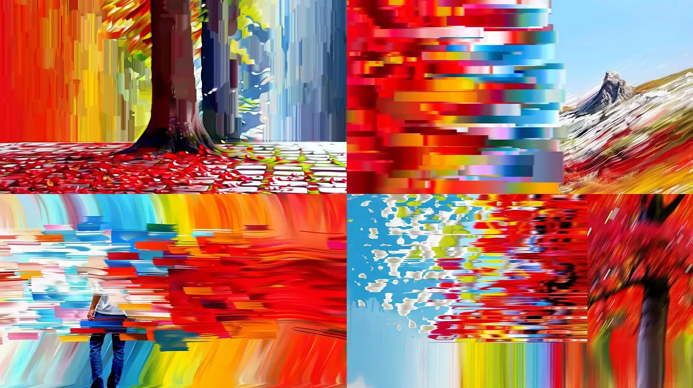 Vibrant Abstract Expressionist Harmonies - Midjourney sref style