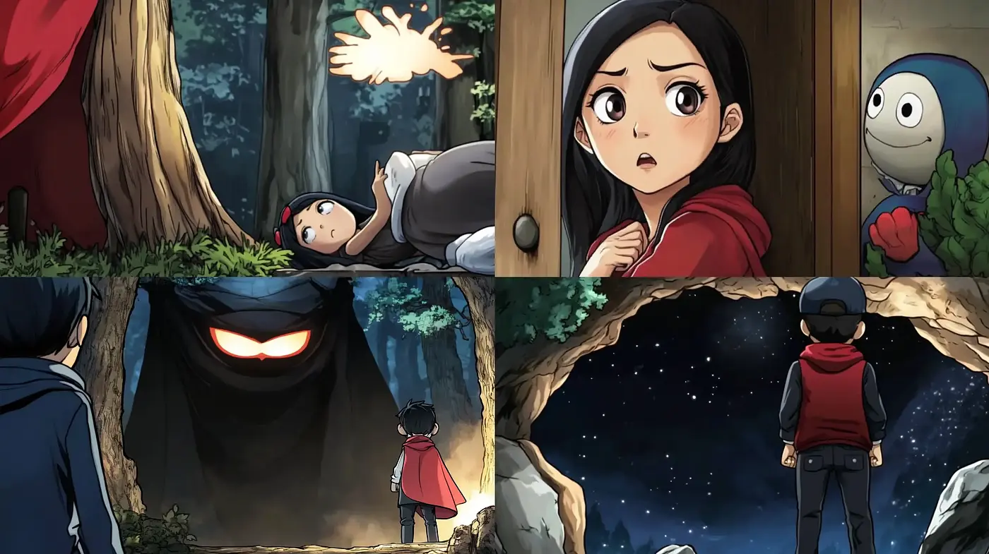 Enigmatic Anime-Inspired Adventure Tableaux - Midjourney sref style