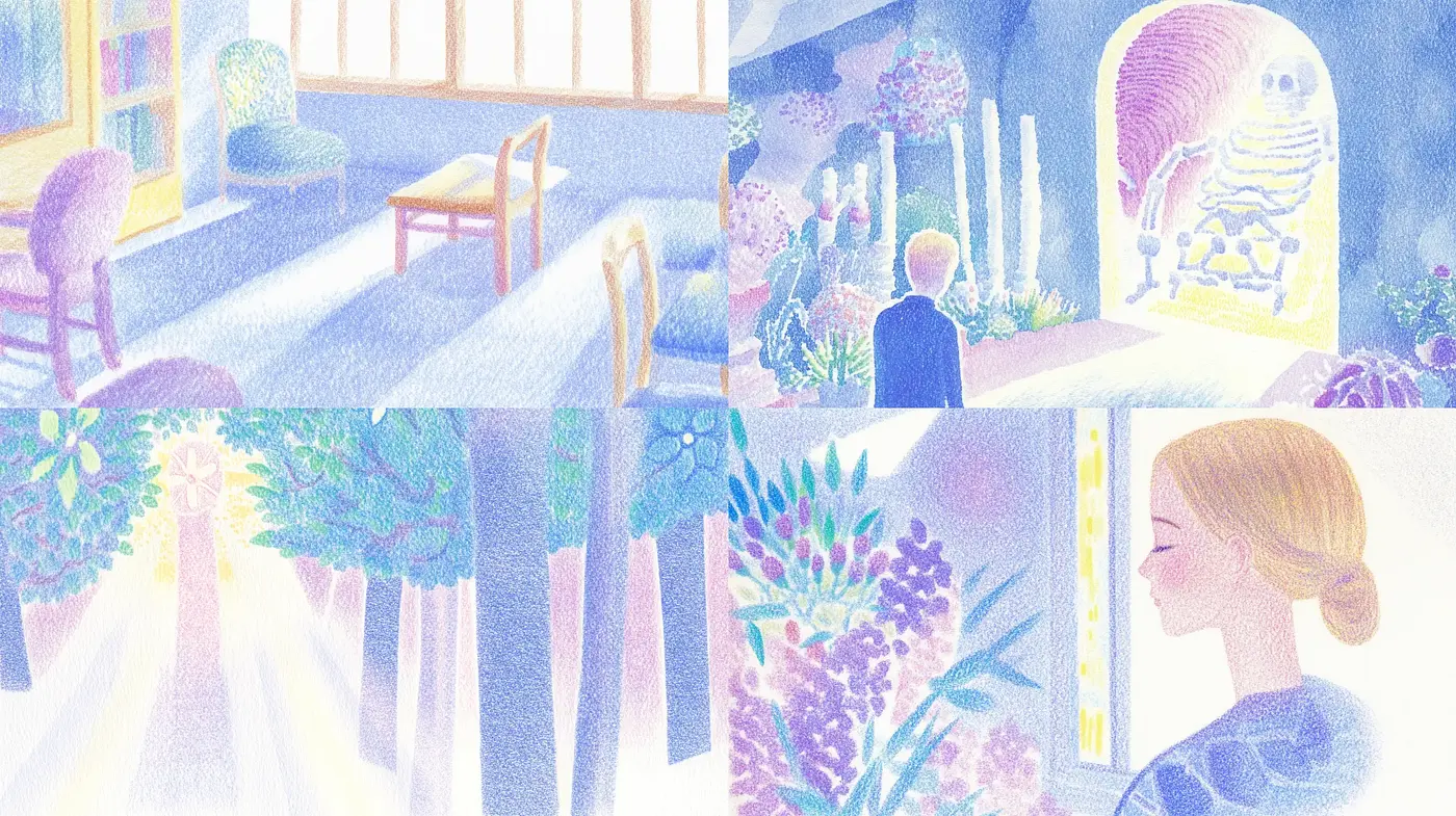 Ethereal Pastel Dreamscapes with a Soft Textured Essence - Midjourney sref style