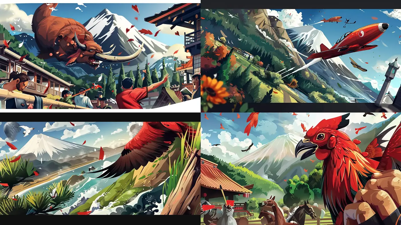 Epic Narrative Rendered in Vivid Adventure Illustration Style - Midjourney sref style