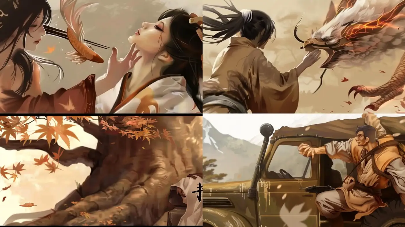 Ethereal East Asian-Inspired Fantasia Artwork - Midjourney sref style