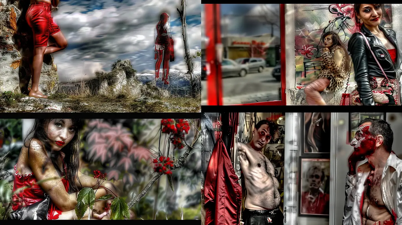 Surreal Chromatic Abstraction in Hyper-Realism - Midjourney sref style