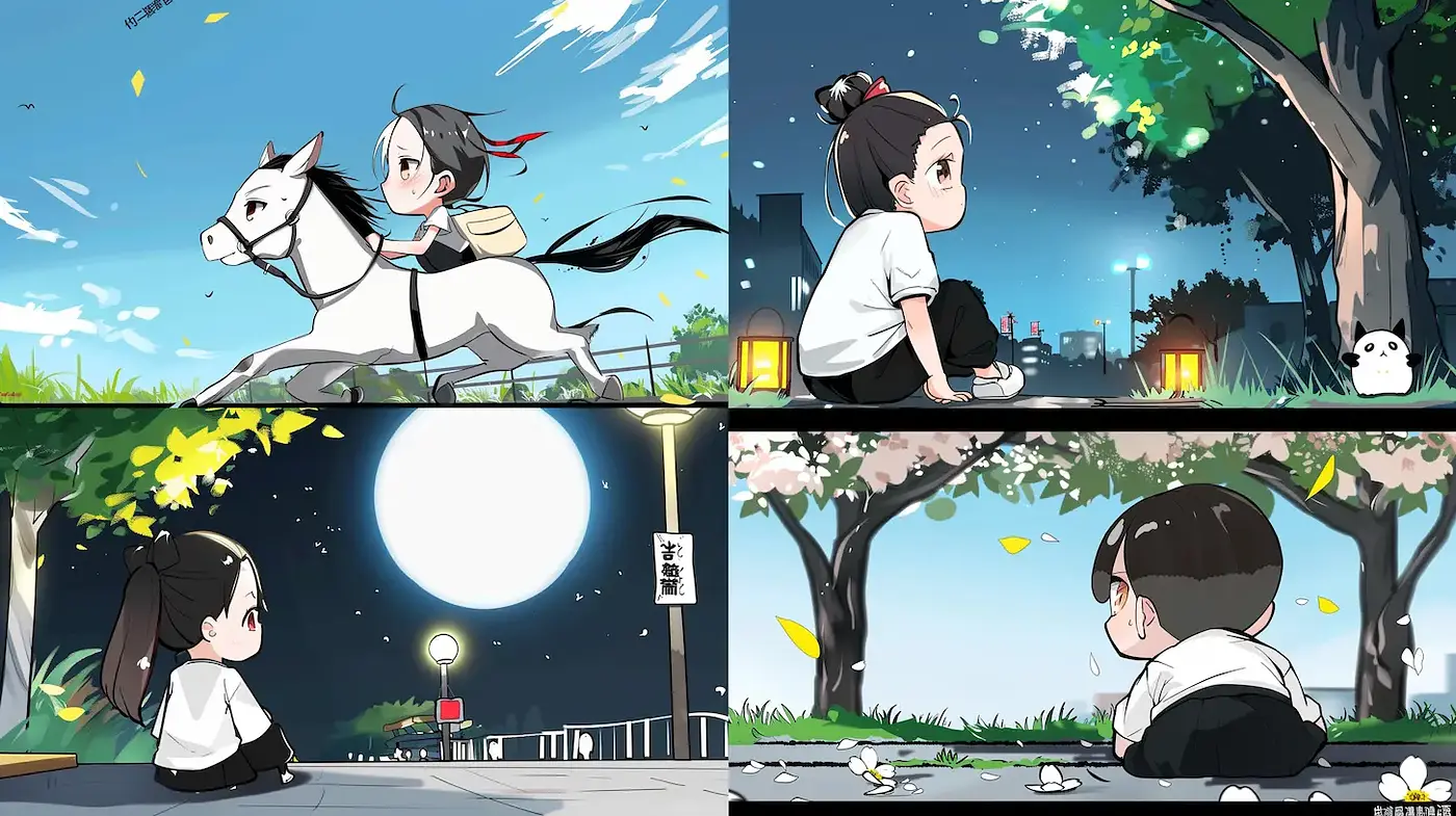 Charming and Whimsical Anime-Style Aesthetic with Soft Pastel Colors - Midjourney sref style