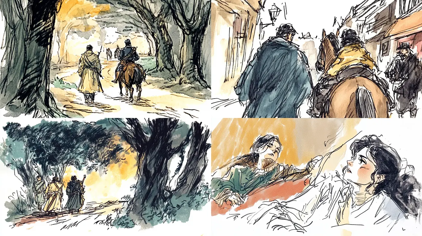 Impressionist Sketchbook Essence Capturing Fleeting Moments - Midjourney sref style