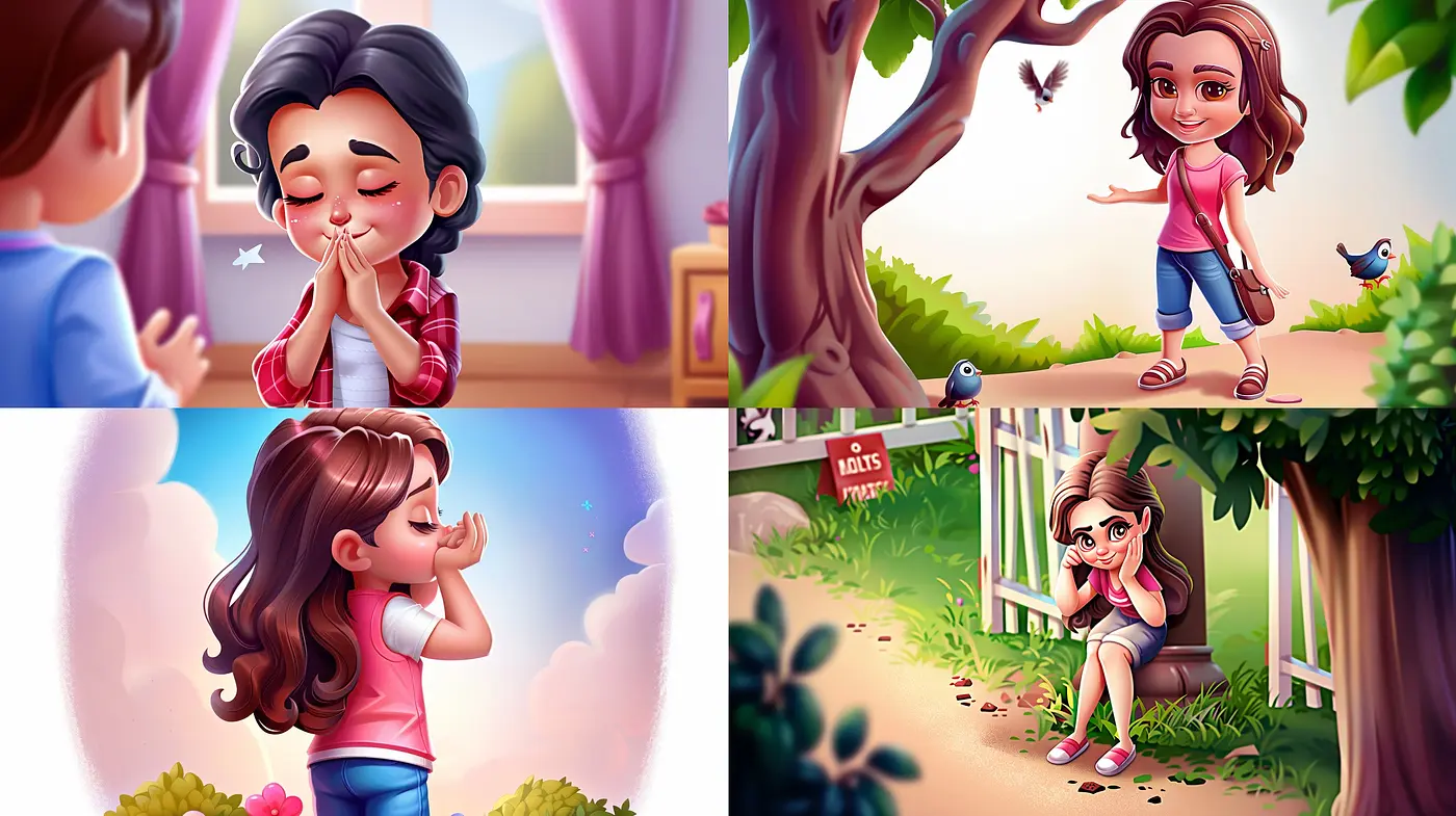 Serene Whimsy: A Harmonious Blend of Pastel Dreams and Cartoon Elegance - Midjourney sref style