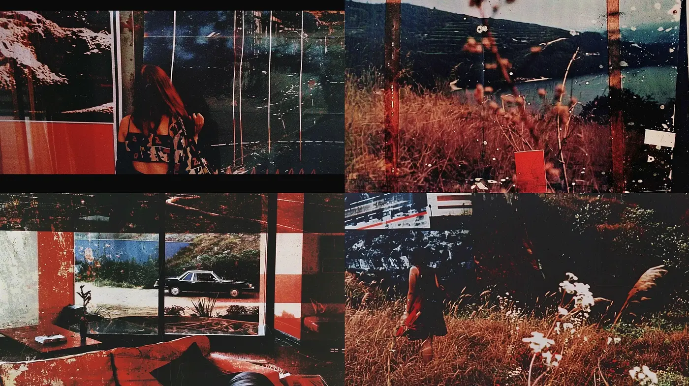 Dystopian Grunge: A Textured and Tarnished Vision with Analog Film Influences - Midjourney sref style