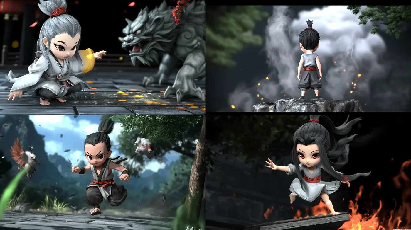 Dynamic Anime-Inspired Martial Arts Adventure - Midjourney sref style