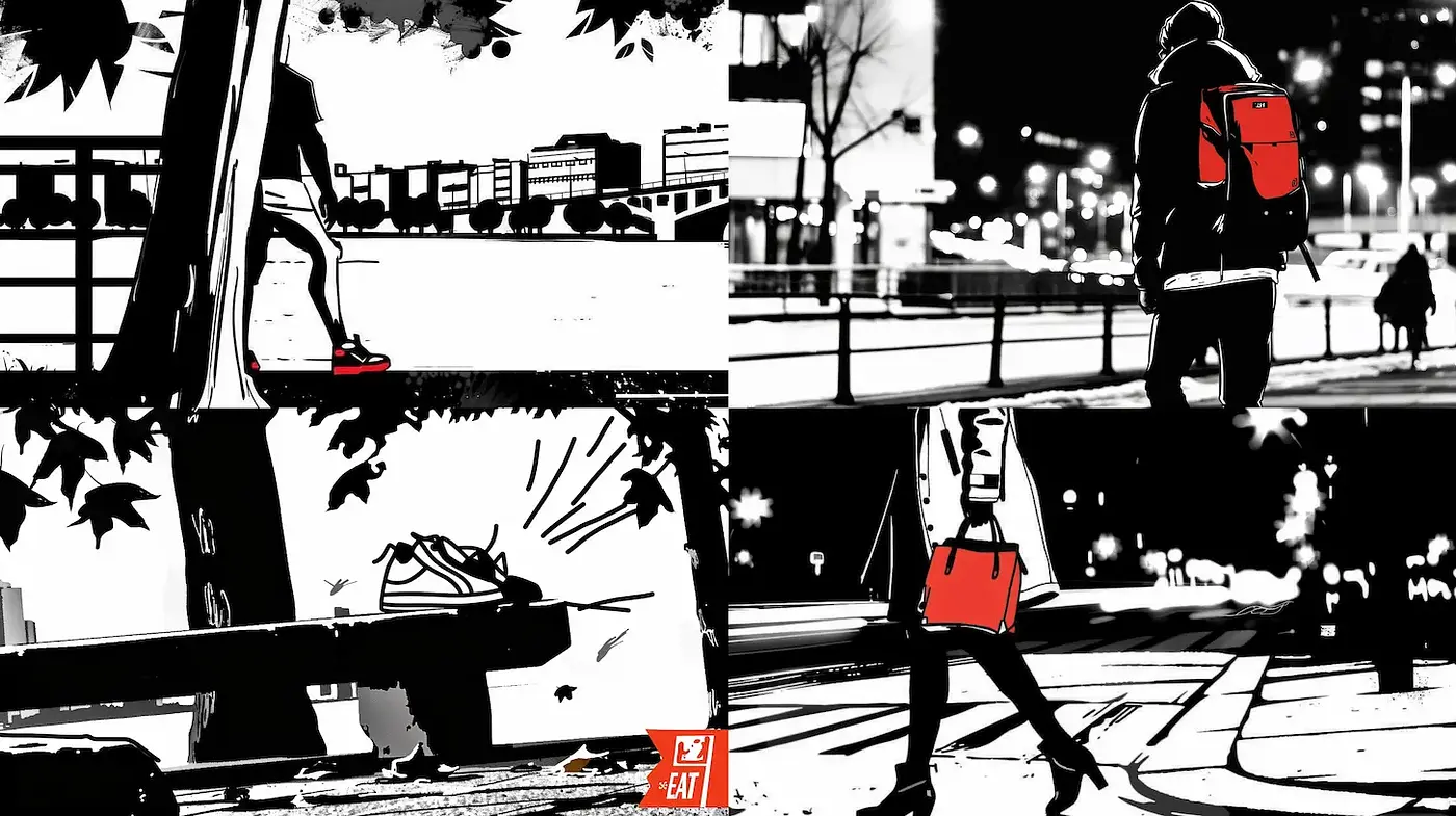 Dynamic and Urban-Inspired Monochromatic Stylization - Midjourney sref style