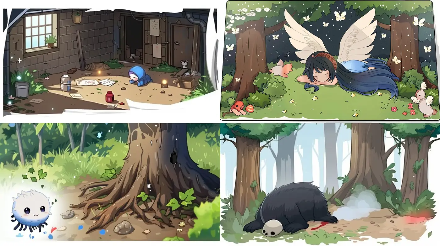 Enchanted Woodland Whimsy: A Consistent Tale of Serene Fantasy - Midjourney sref style