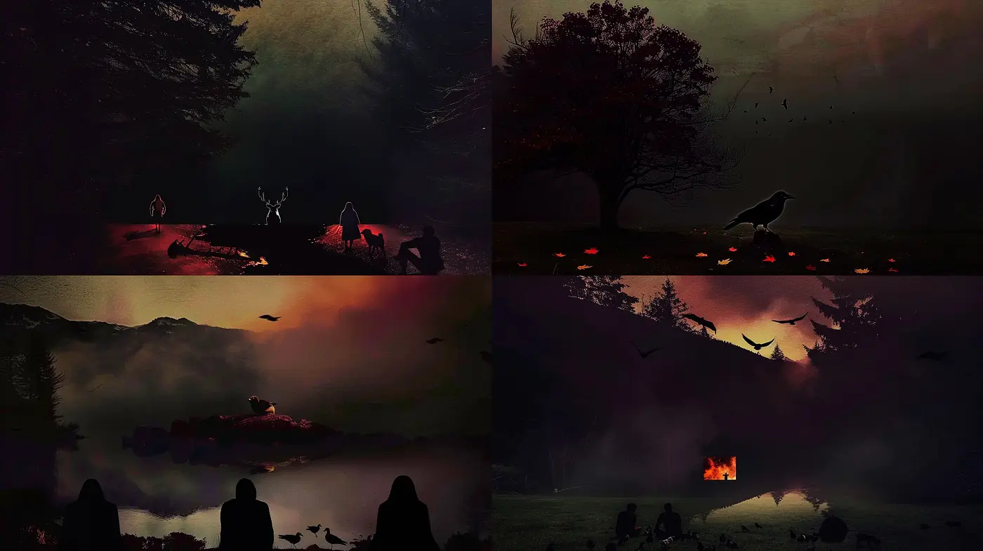 Ethereal Twilight Moodscape Artistry - Midjourney sref style
