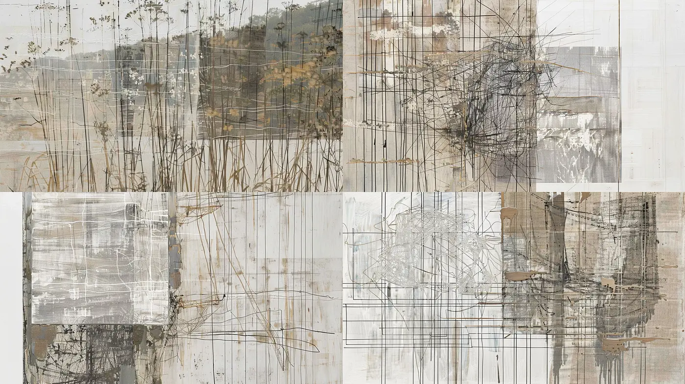 Fragments of Time: The Aesthetic of Layered Memories in Mixed Media - Midjourney sref style