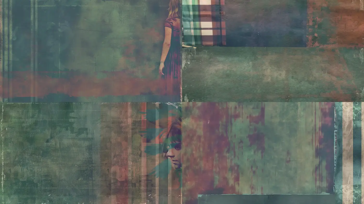 Translucent Veil Overlay with Hues of Melancholy and Elegance - Midjourney sref style