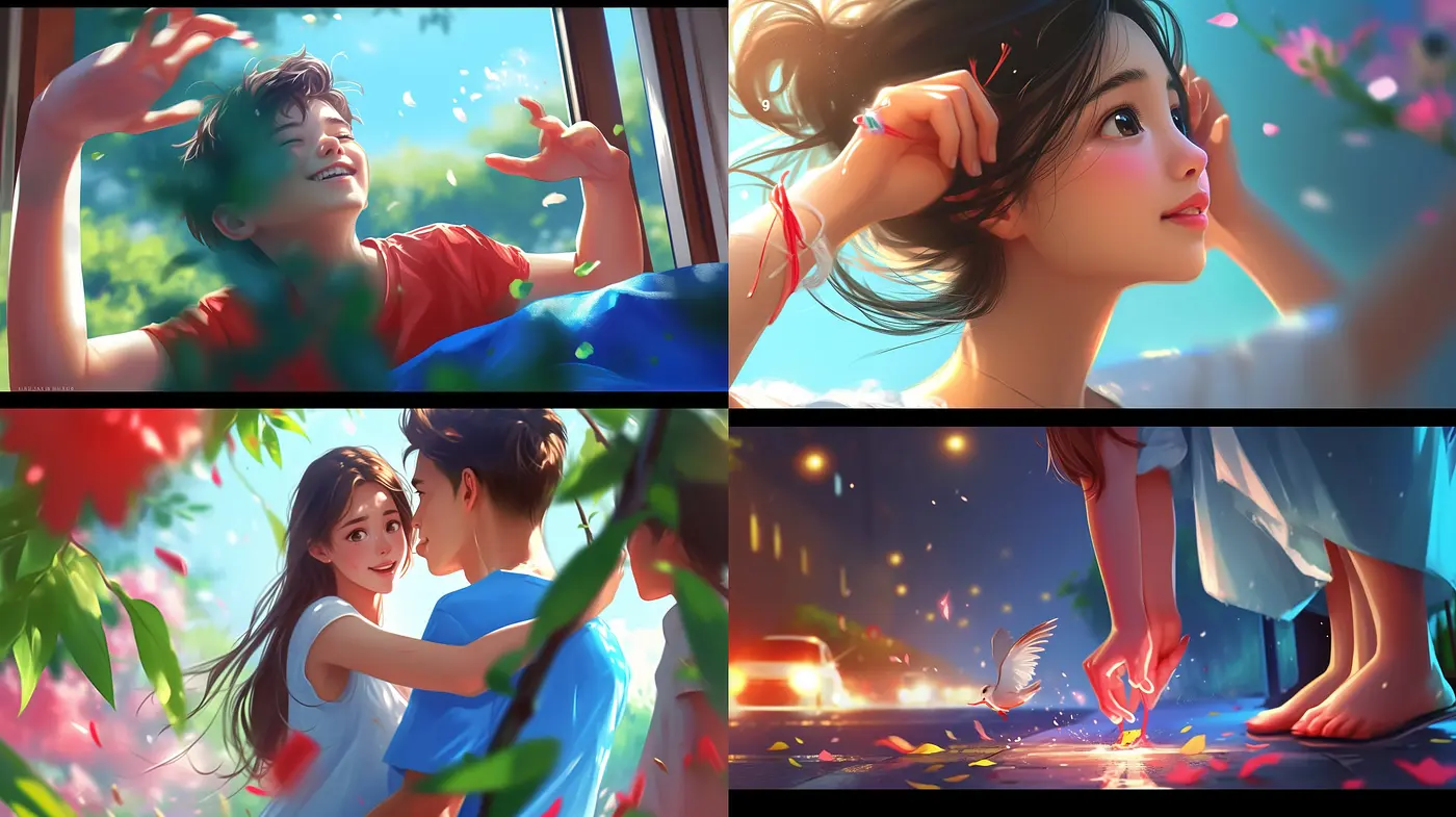 Luminous and Vivid Storybook Illustrations with Ethereal Overtones - Midjourney sref style