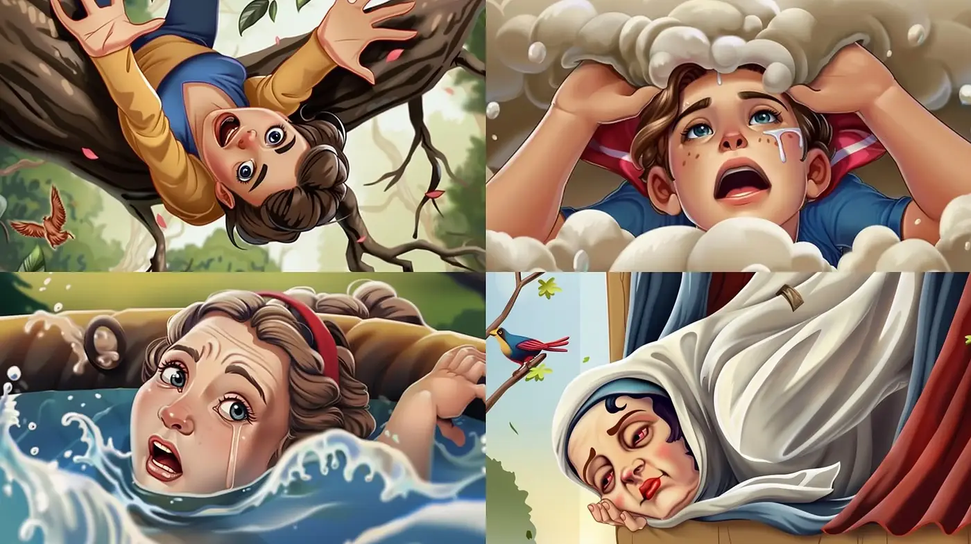 Expressive Storybook Illustration Fusion - Midjourney sref style