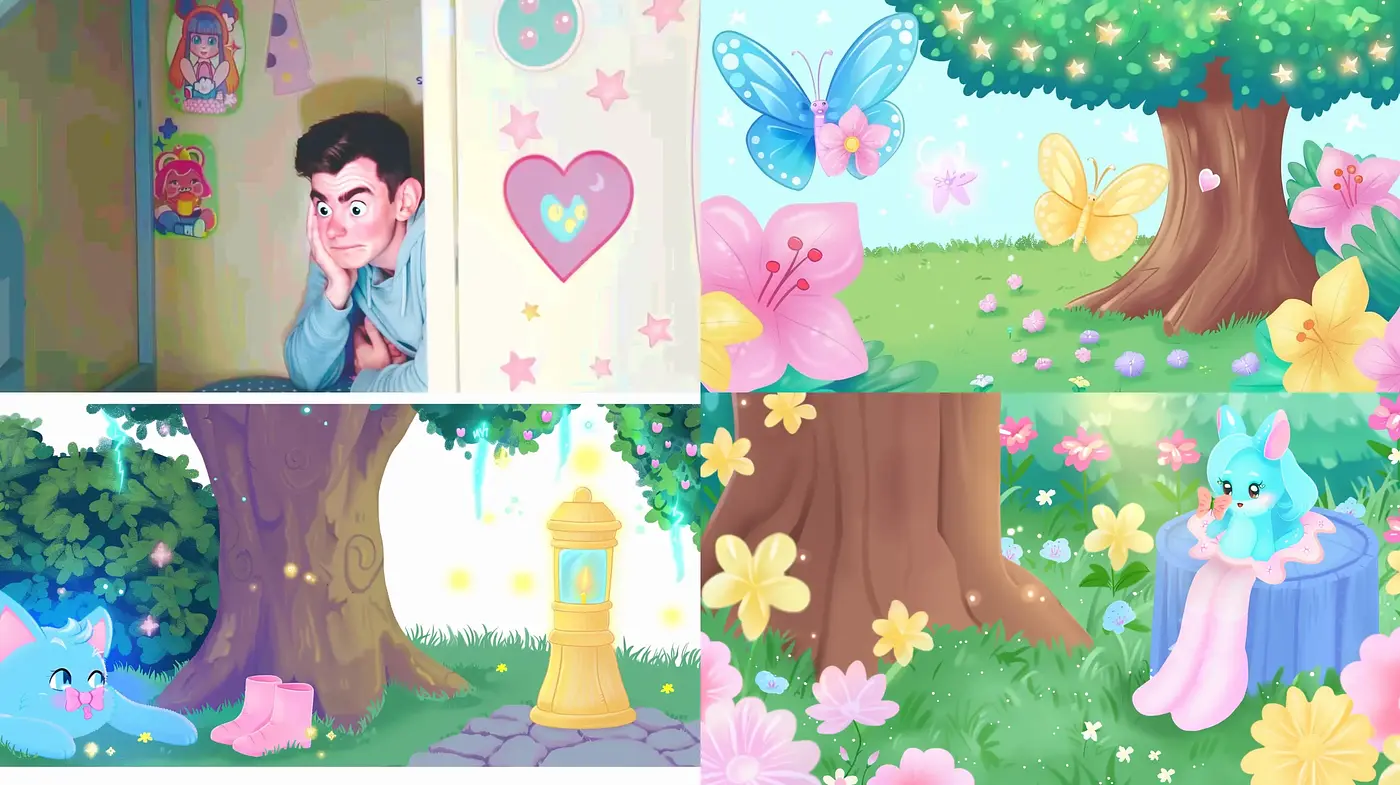 Enchanted Pastel Dreamscape: A Consistent Vision of Whimsical Charm - Midjourney sref style