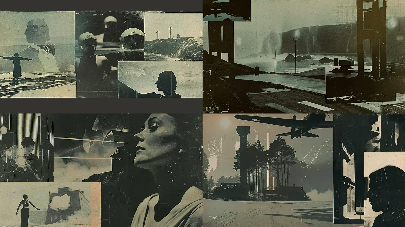 Dystopian Elegy: Monochrome Dreams and Desolate Realities - Midjourney sref style