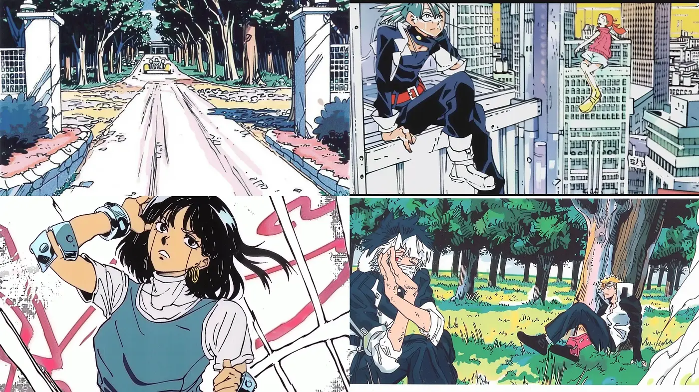 Energetic Manga-Inspired Illustration Fusion - Midjourney sref style