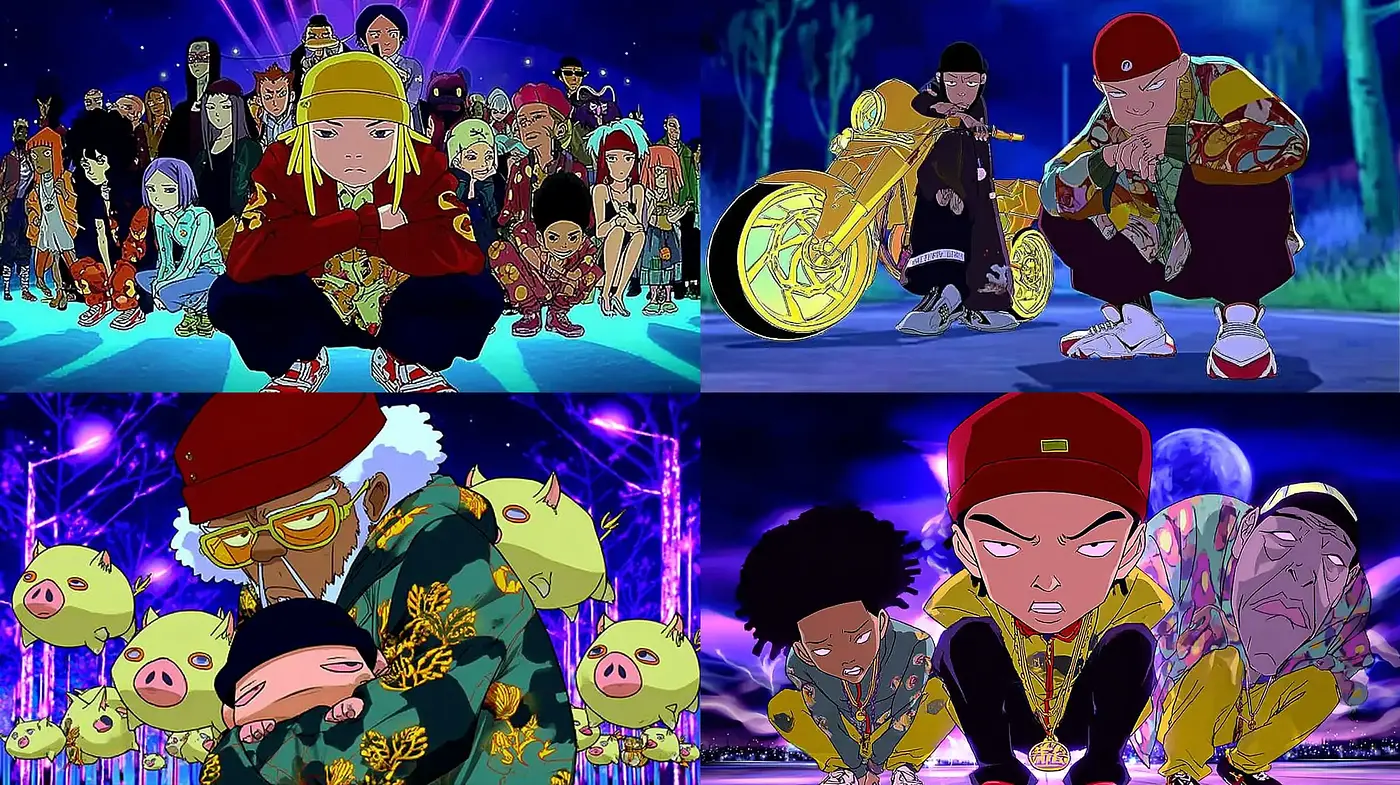Vibrant Youthful Street Culture with a Nostalgic Touch - Midjourney sref style