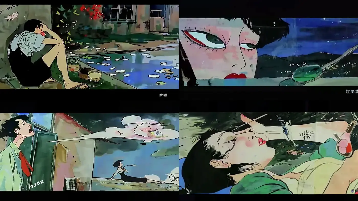Whimsical and Emotional Watercolor Aesthetic with a Surreal Undertone - Midjourney sref style