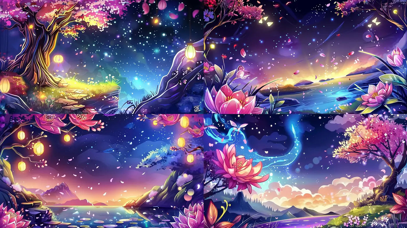 Enchanted Twilight: A Symphony of Dreamlike Hues and Ethereal Light - Midjourney sref style