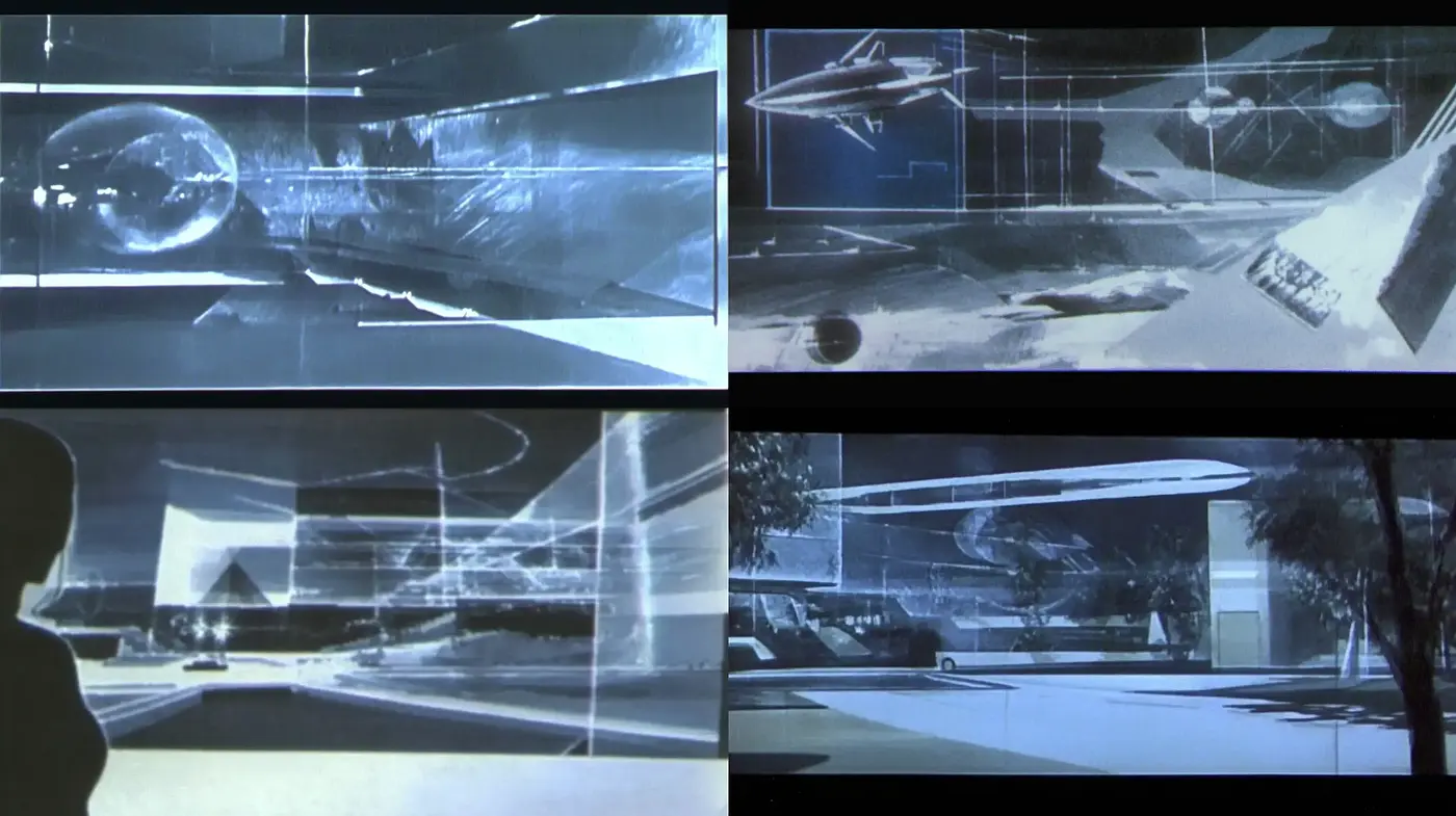 Futuristic Architectural Visions in Monochromatic Tones - Midjourney sref style