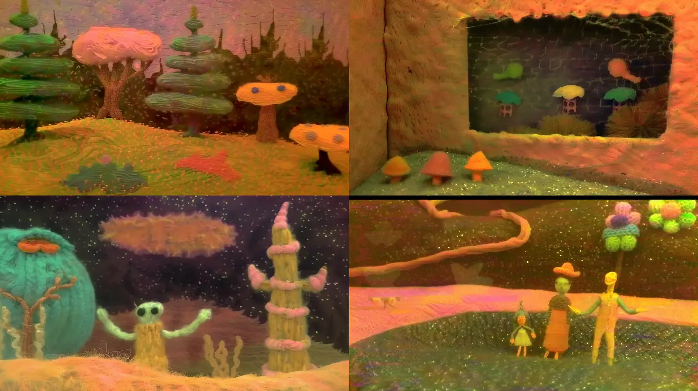 Enchanted Whimsy: A Consistent Dreamlike Textured Odyssey - Midjourney sref style