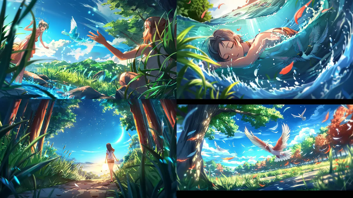 Luminous Fantasia: A Vivid and Ethereal Artistic Exploration - Midjourney sref style