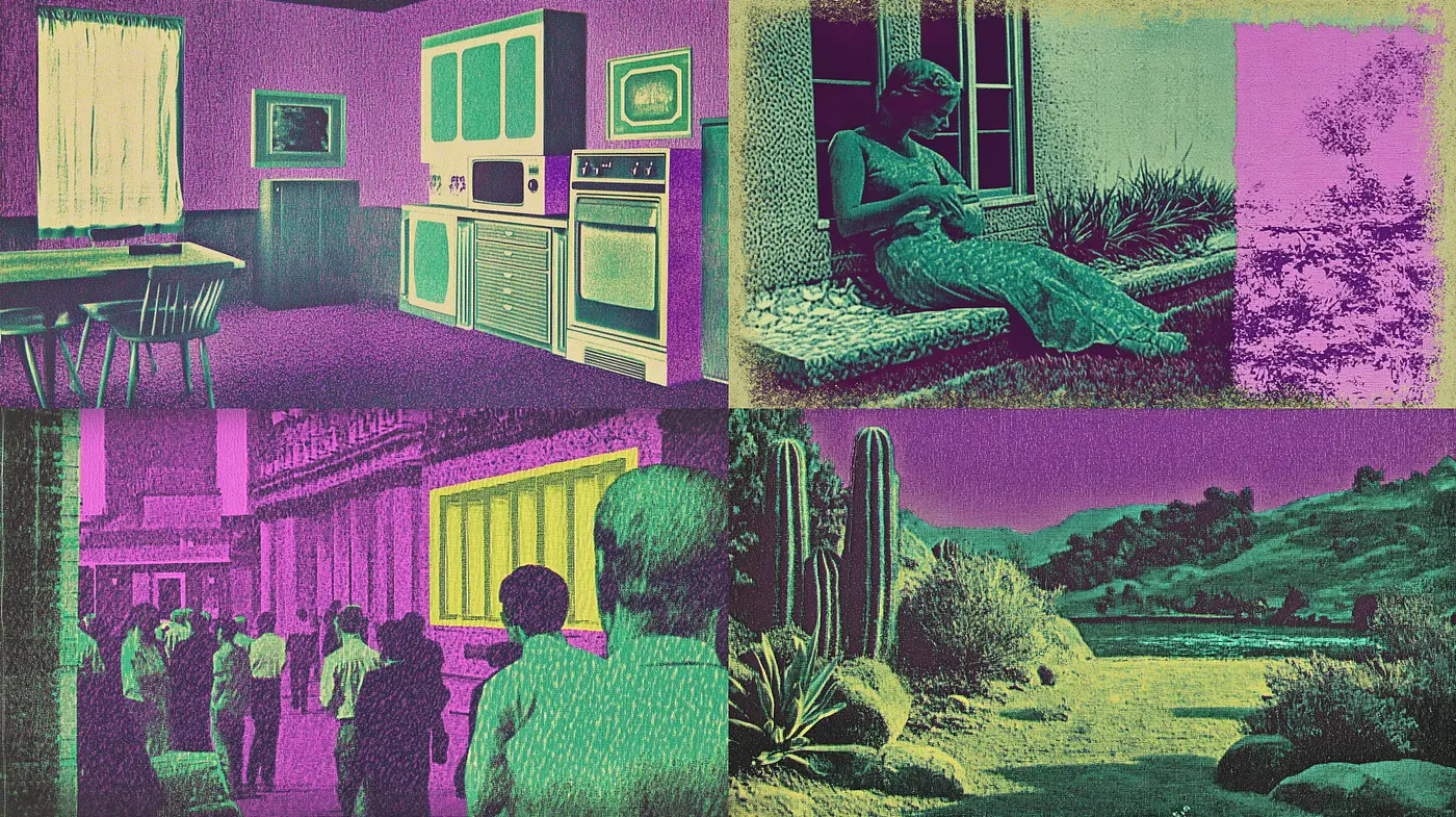 Psychedelic Pop Art Fusion with Retro Undertones - Midjourney sref style