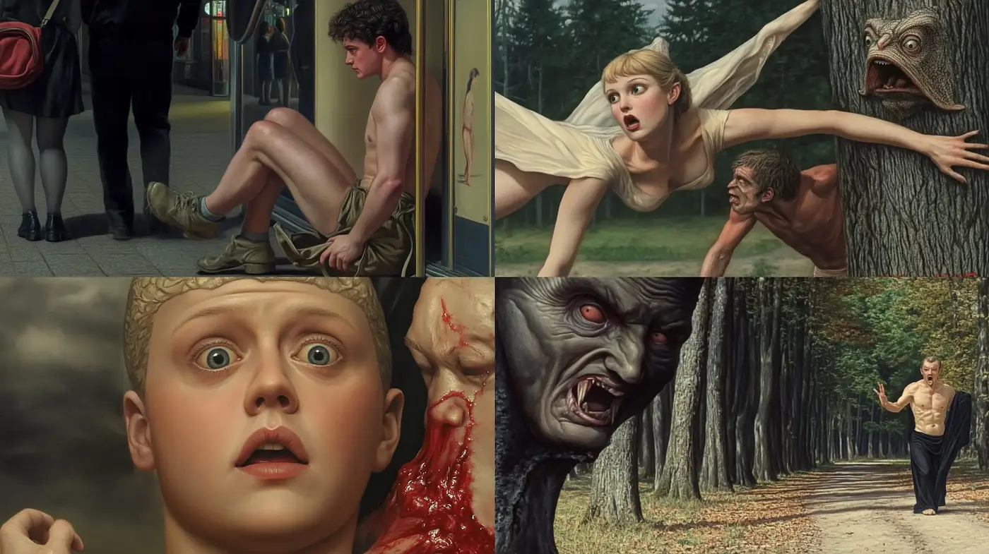 Surreal Hyperrealism with a Haunting Eeriness - Midjourney sref style