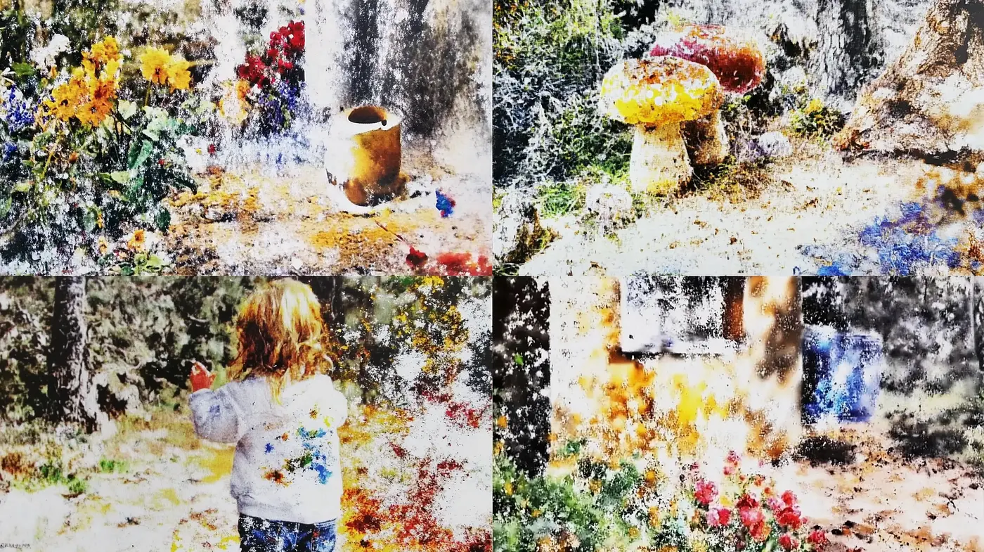 Speckled Dreamscapes: A Fusion of Impressionism and Modern Textural Techniques - Midjourney sref style