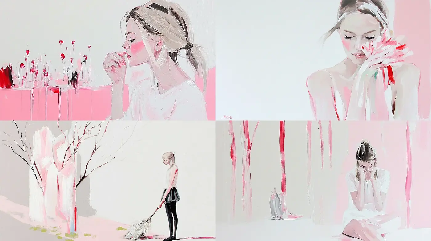 Ethereal Minimalism: A Study in Subdued Tones and Emotional Expression - Midjourney sref style