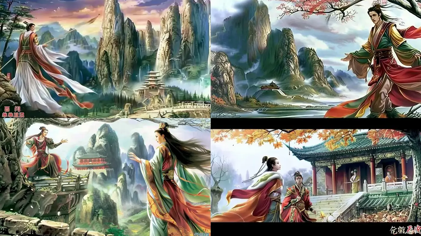 Serene and Ethereal Essence of Traditional Chinese Landscape Art - Midjourney sref style