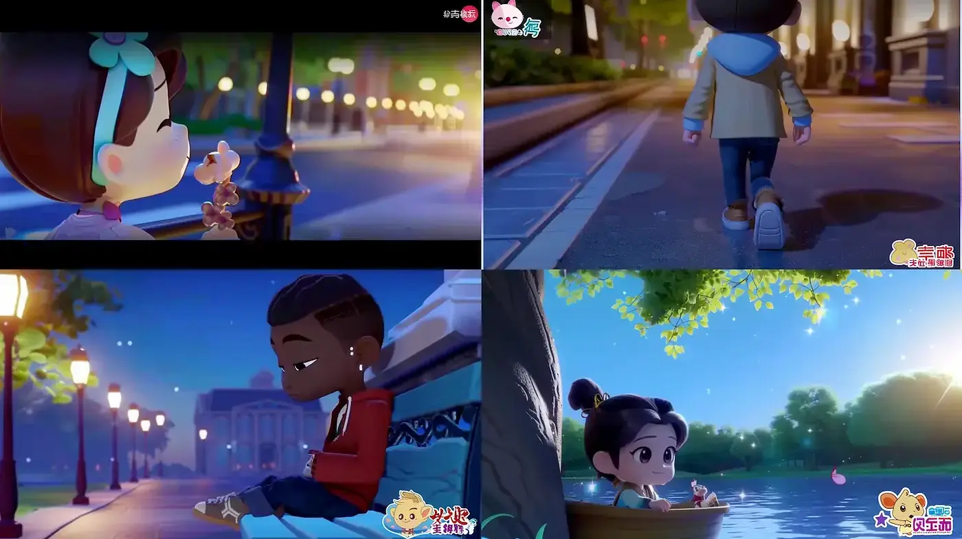 Consistent Luminous Nightscapes and Youthful Vibrance in Animation - Midjourney sref style
