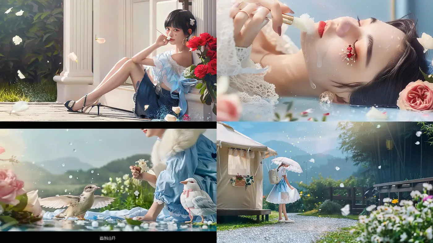 Ethereal Pastel Dreamscape with Photorealistic Touches - Midjourney sref style