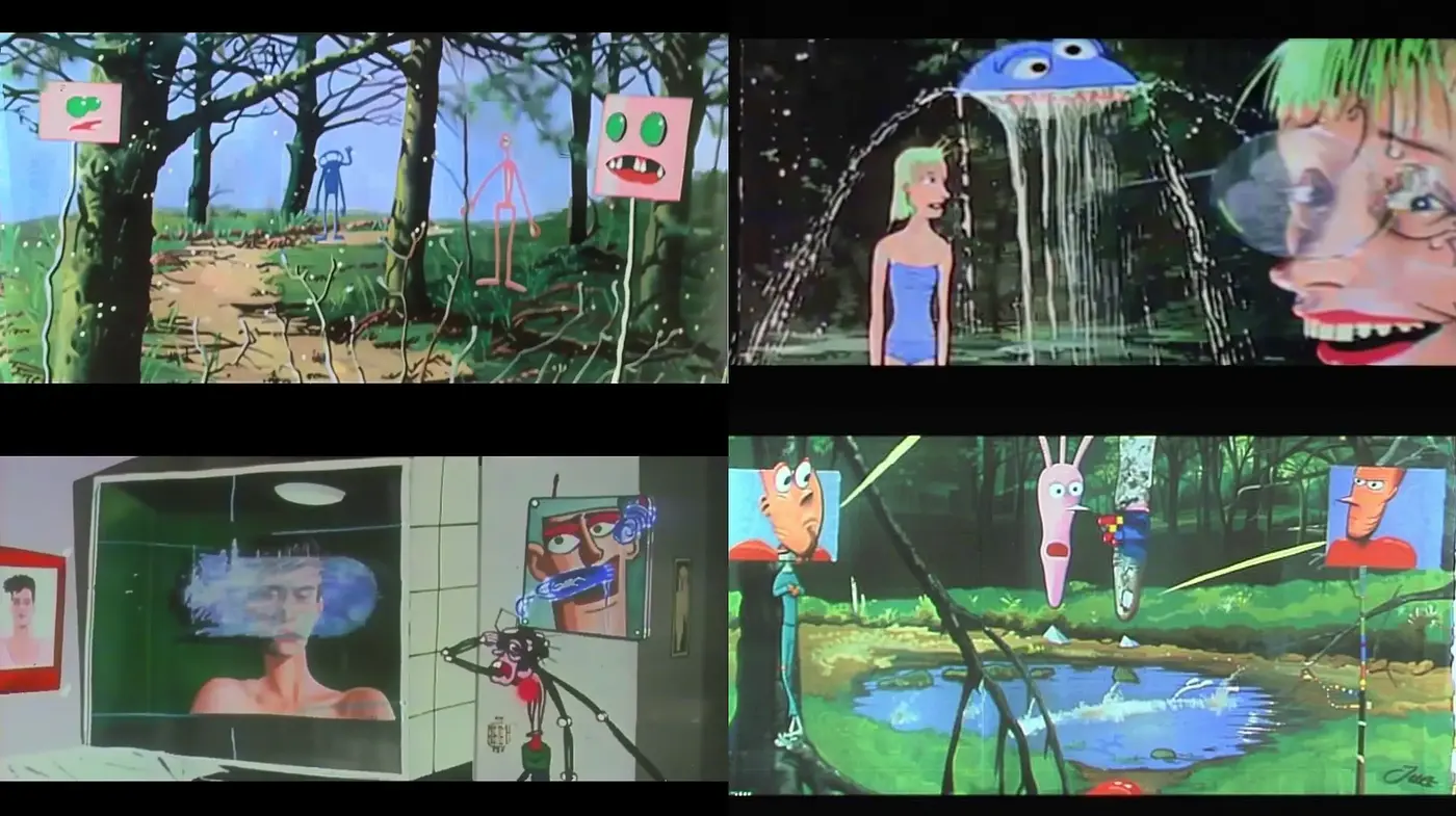 Eclectic Fusion of Surrealism and Animated Absurdity - Midjourney sref style