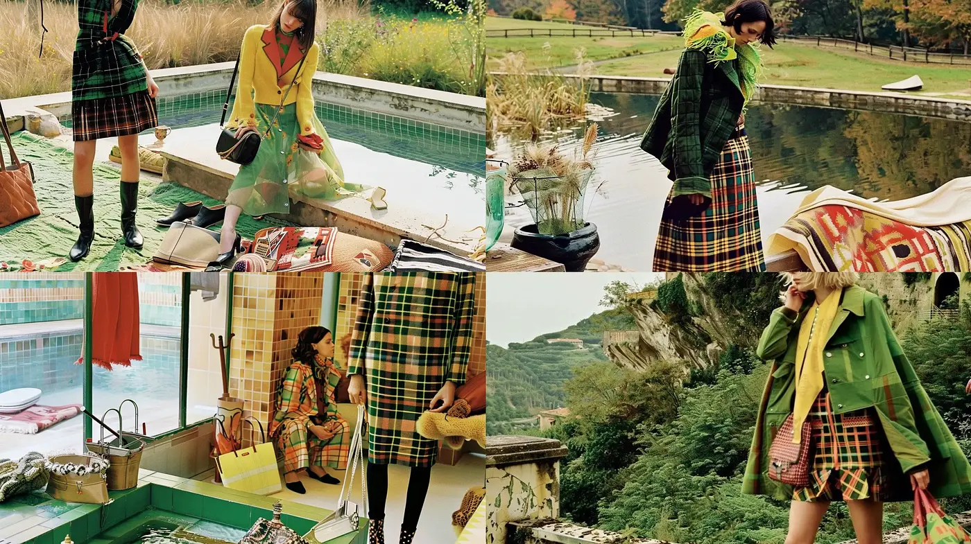 Harmoniously Vivid Tableaus with a Retro-Inspired Palette - Midjourney sref style