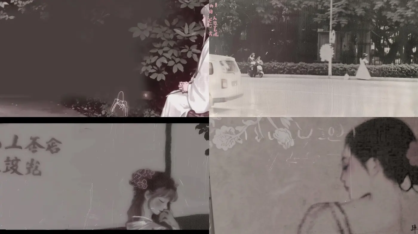 Ethereal Monochromatic Tableau with a Hint of East Asian Aesthetic - Midjourney sref style