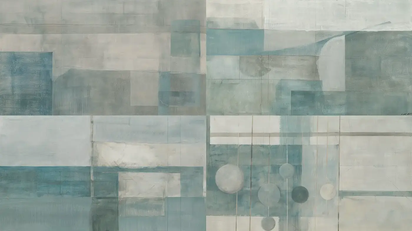 Abstract Geometric Composition with a Minimalist Aesthetic - Midjourney sref style