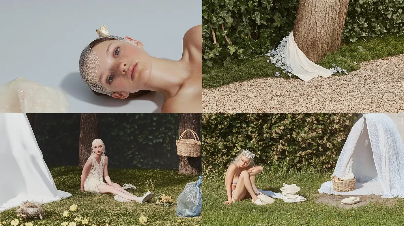 Ethereal Serenity: A Fusion of Pastel Tones and Natural Elegance - Midjourney sref style