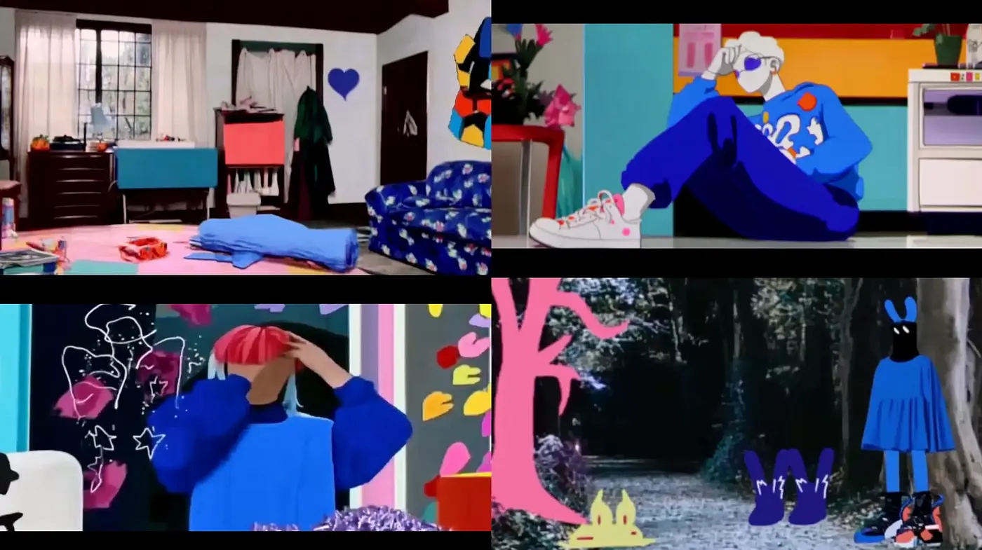 Eclectic Fusion of Bold Pop Art and Surreal Cartoon Expressions - Midjourney sref style