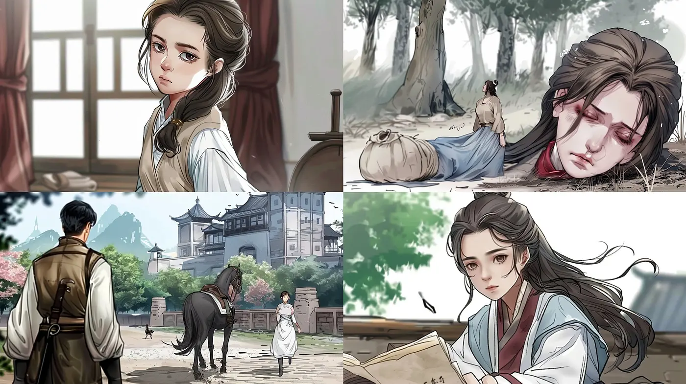 Transcendent Serenity: A Harmonic Blend of Asian-inspired Illustrative Elegance and Pastel Tones - Midjourney sref style