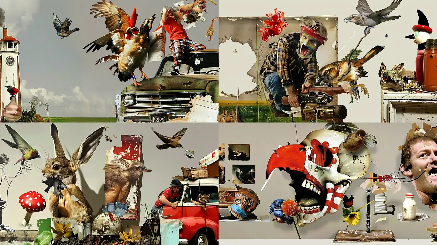 Surrealistic Menagerie of Whimsy and Allegory - Midjourney sref style