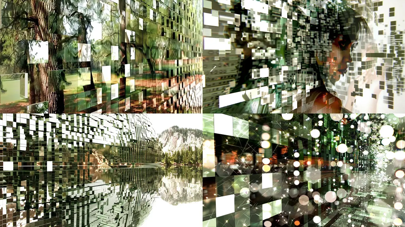 Fragmented Nature and Light Fusion in Abstract Cubism - Midjourney sref style